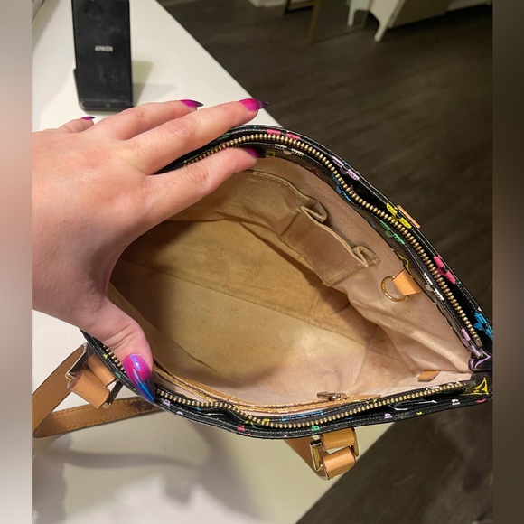 AUTHENTIC Louis Vuitton Piano Black Monogram Multicolor Shoulder Bag - Picture 5 of 16